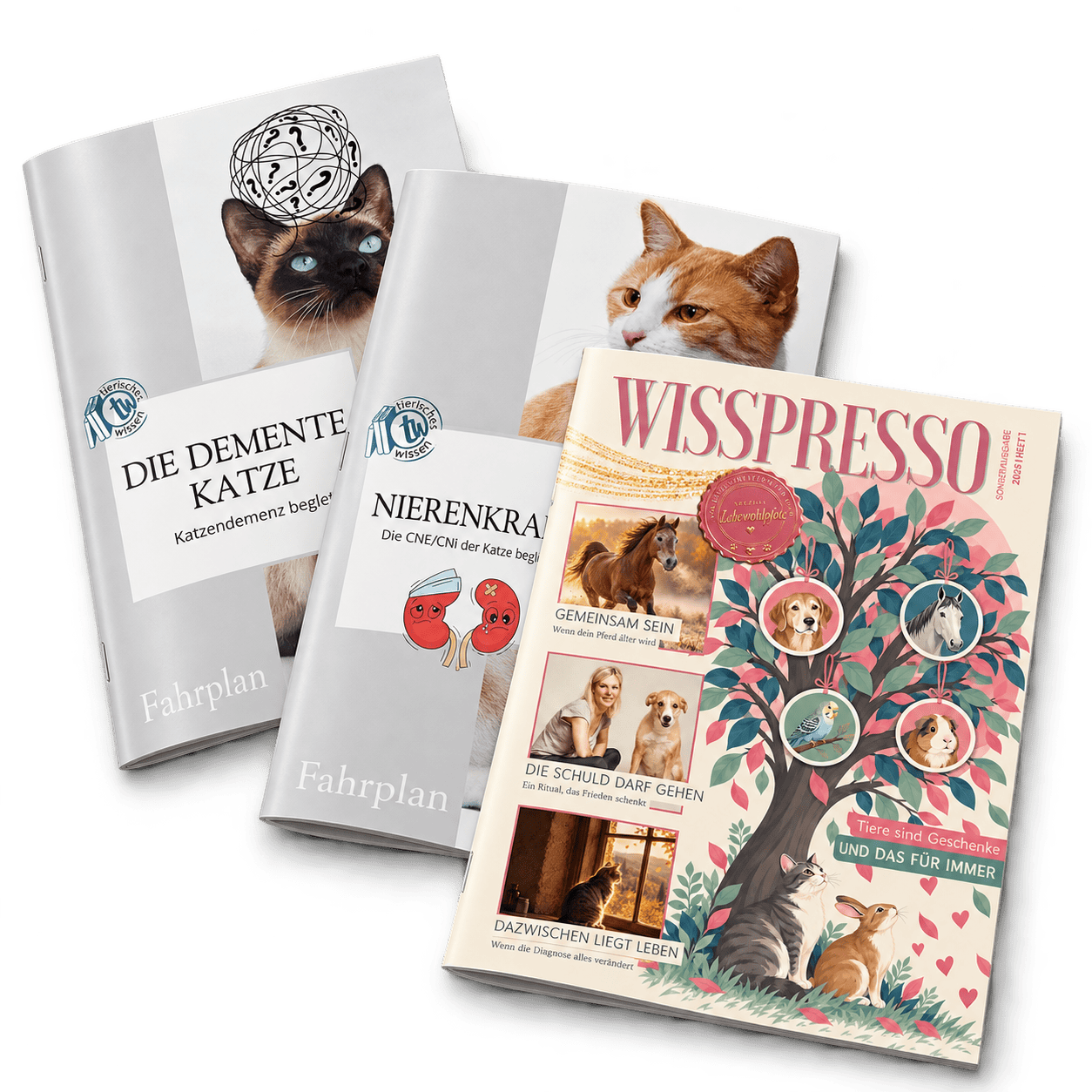 Ratgeber-Hefte für Katze und Hund und Magazin von Tierisches-Wissen